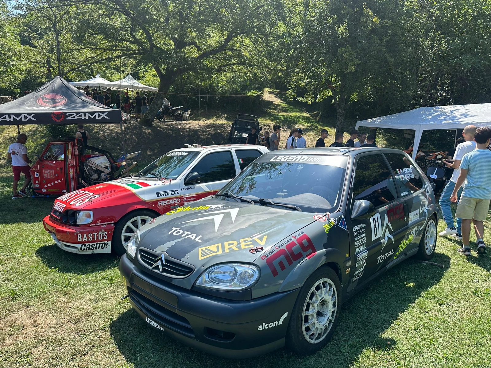 Saxo n.81 e Sierra Bastos al parco assistenza